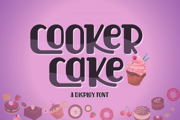 Free Demo Cooker Cake Display Font