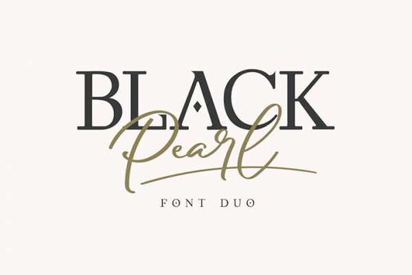 Free Demo Black Pearl Duo Font