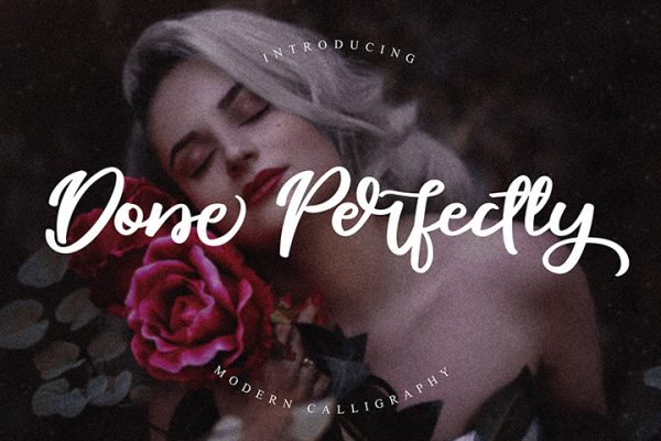 Free Done Perfectly Script Font