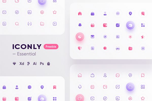 Free Iconly Essential icons