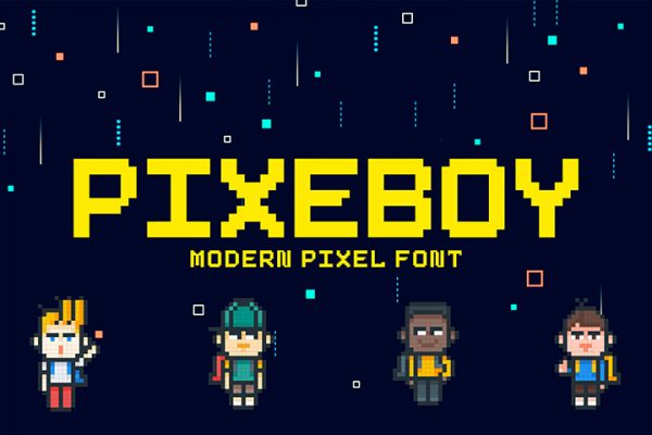 Free Pixeboy Pixel Font