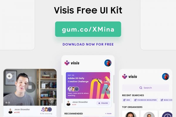 Free Visis Online Event Booking UI Kit