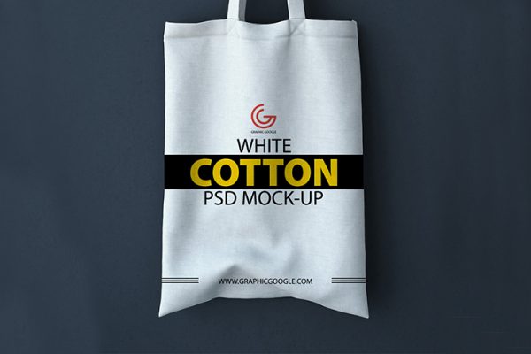 Free White Cotton Bag Mockup