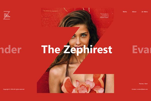 Zest Free PSD Template for Photography