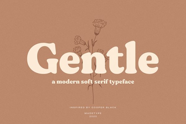 Gentle Modern Serif Typeface