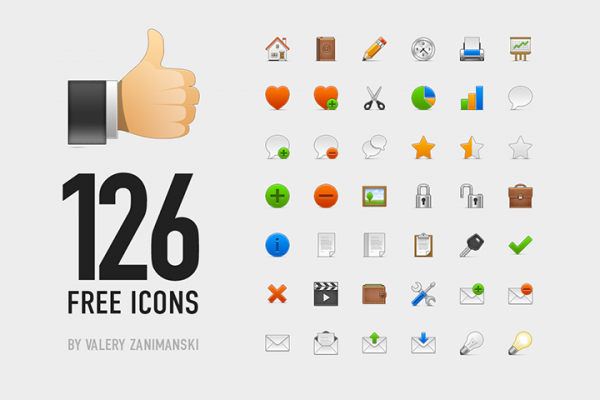 126 Free Essential Icons