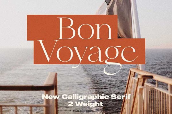 Bon Voyage Calligraphic Serif