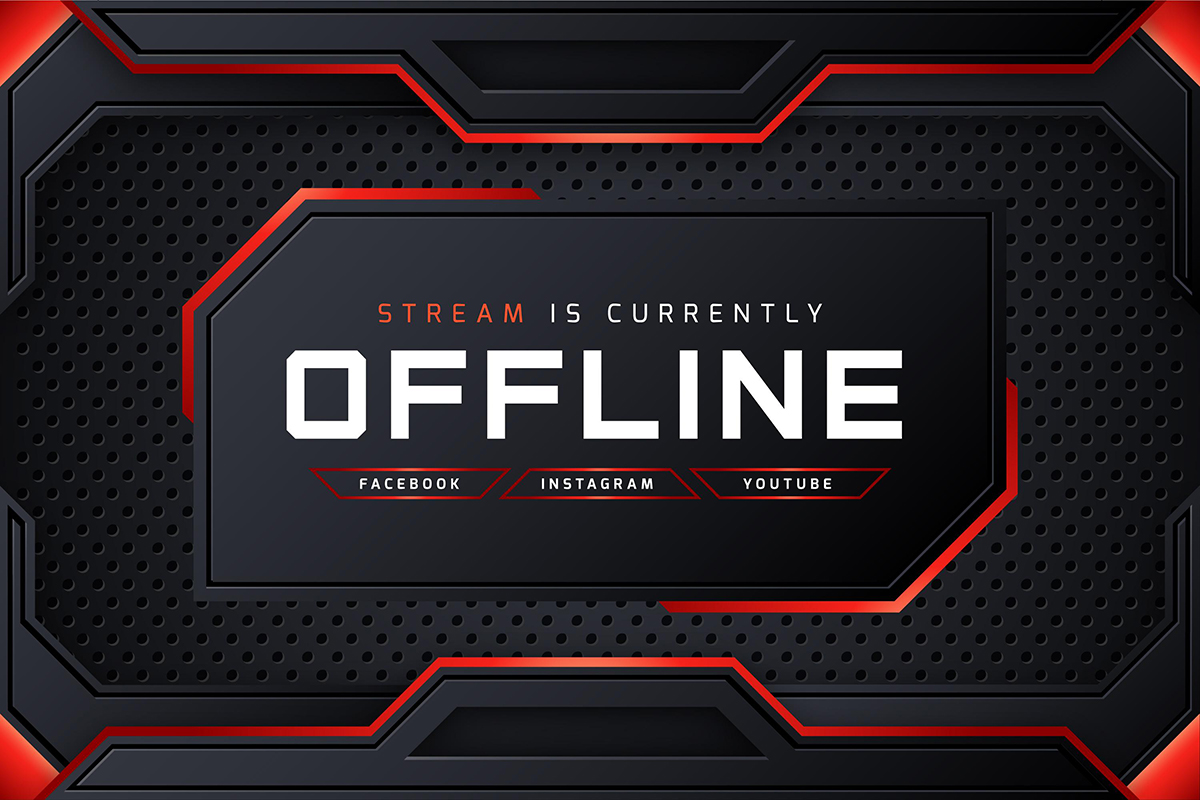 Twitch Background Template  – Free Design Resources