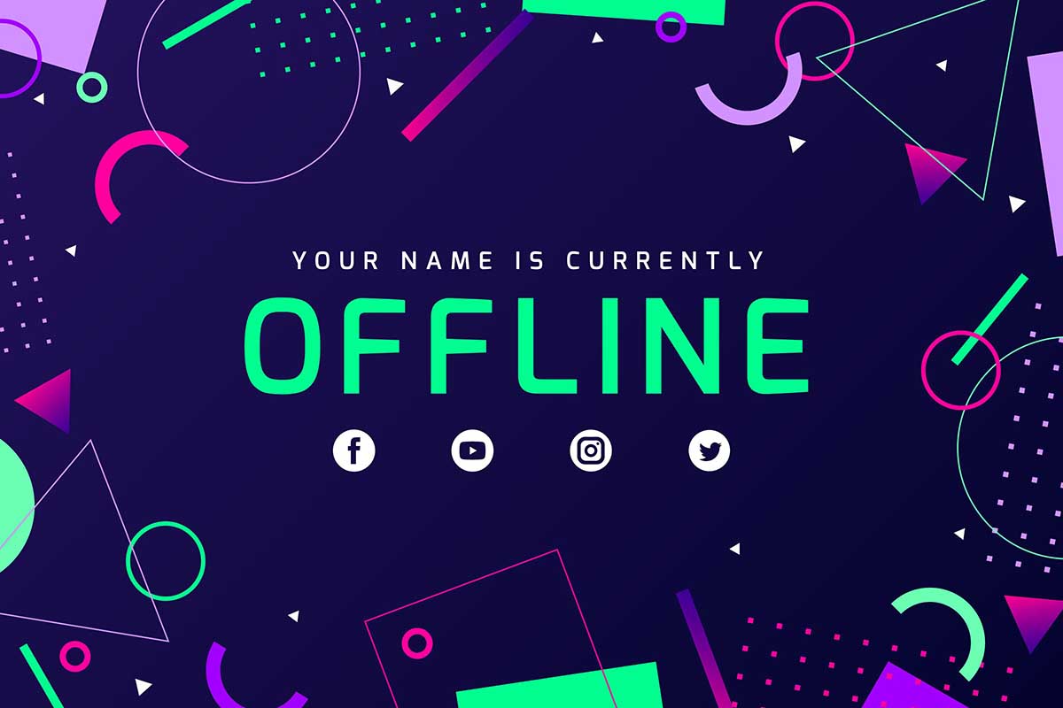 Twitch Background Template  – Free Design Resources
