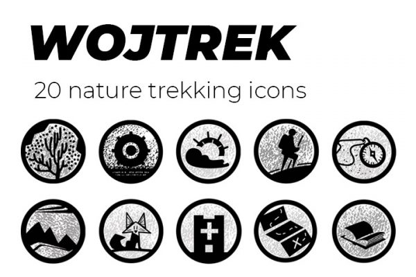 WOJTREK 20 Nature Trekking Icons