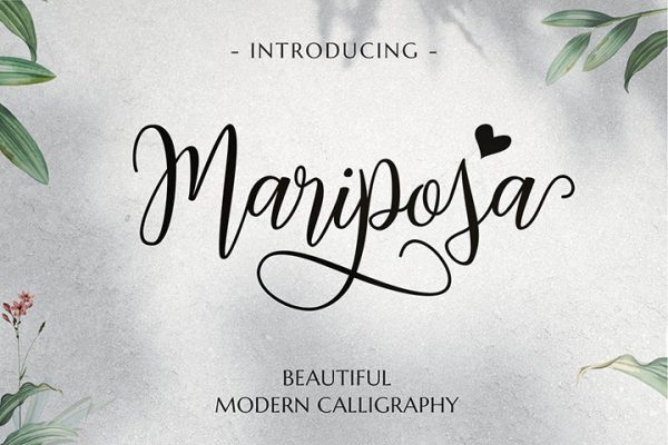 Mariposa Script Free Demo
