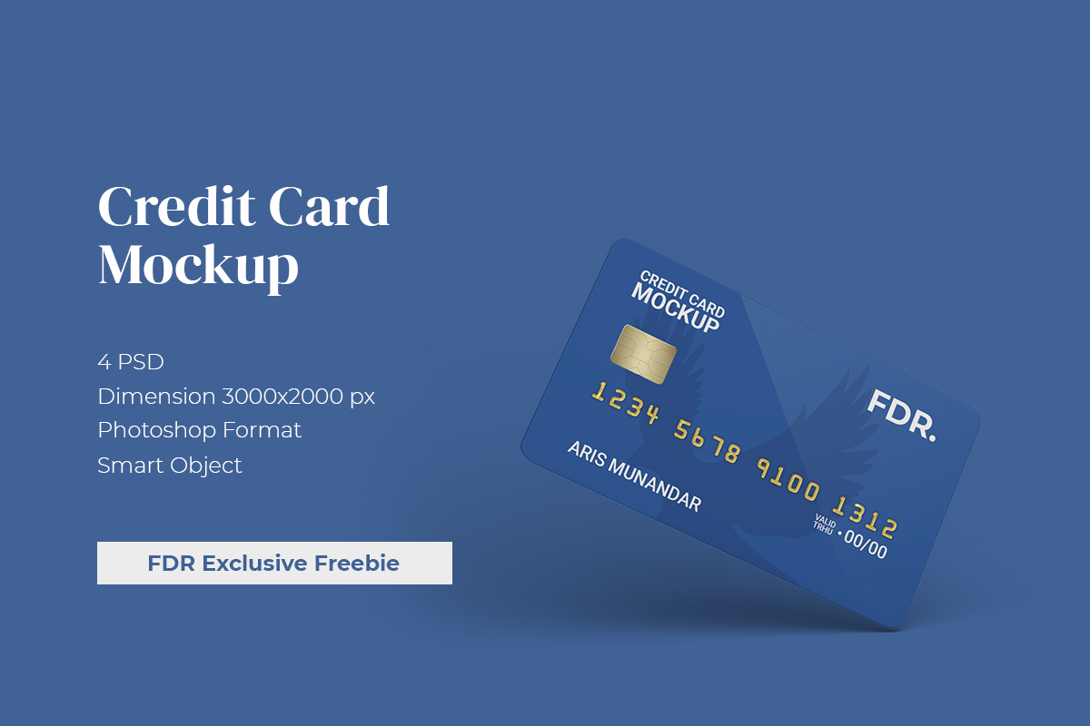 credit card photoshop template free