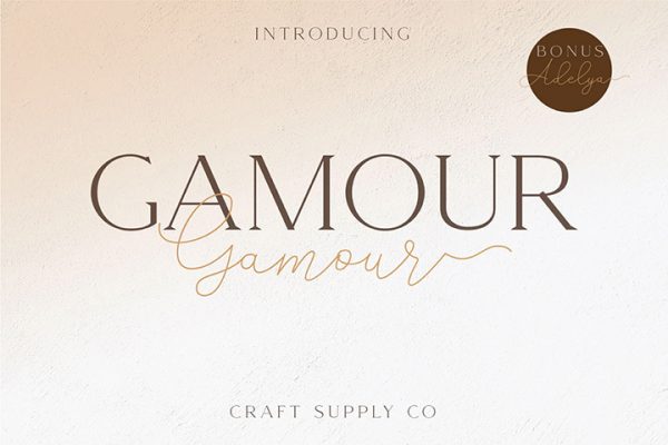 Gamour Free Elegant Serif