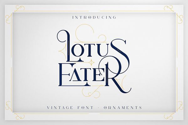 Lotus Eater Vintage Font