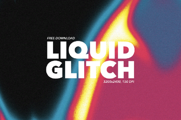 20 Liquid Glitch Backgrounds