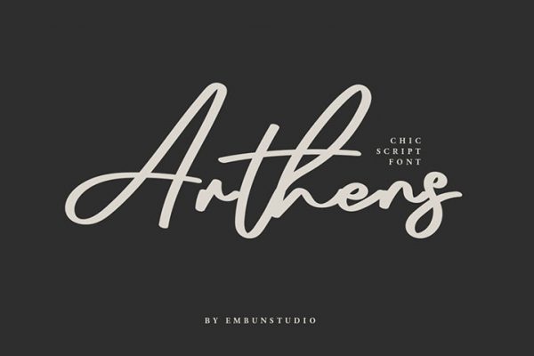 Arthens Luxury Script Demo