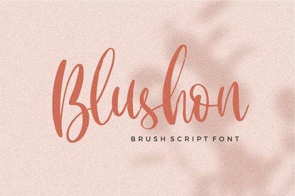 Blushon Brush Script Font