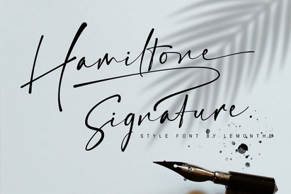 Hamiltone Signature Script Font