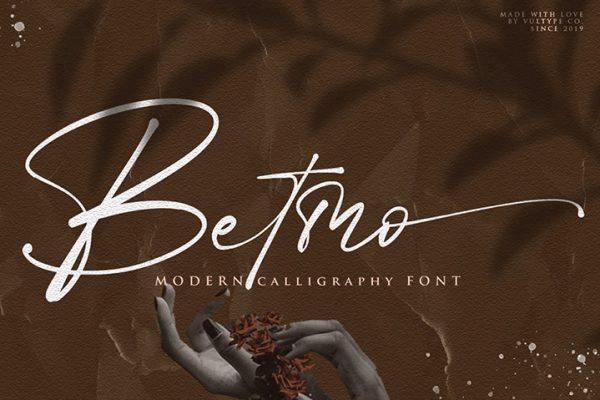Betmo Modern Calligraphy Font