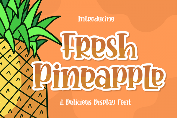 Fresh Pineapple Display Font