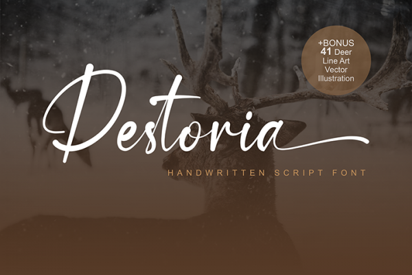 Destoria Handwritten Script Font