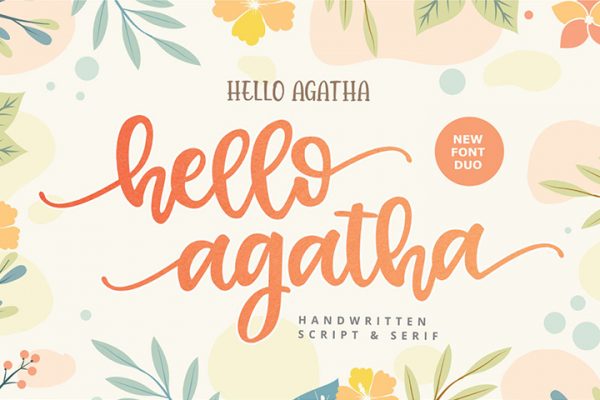 Hello Agatha Handlettering Font