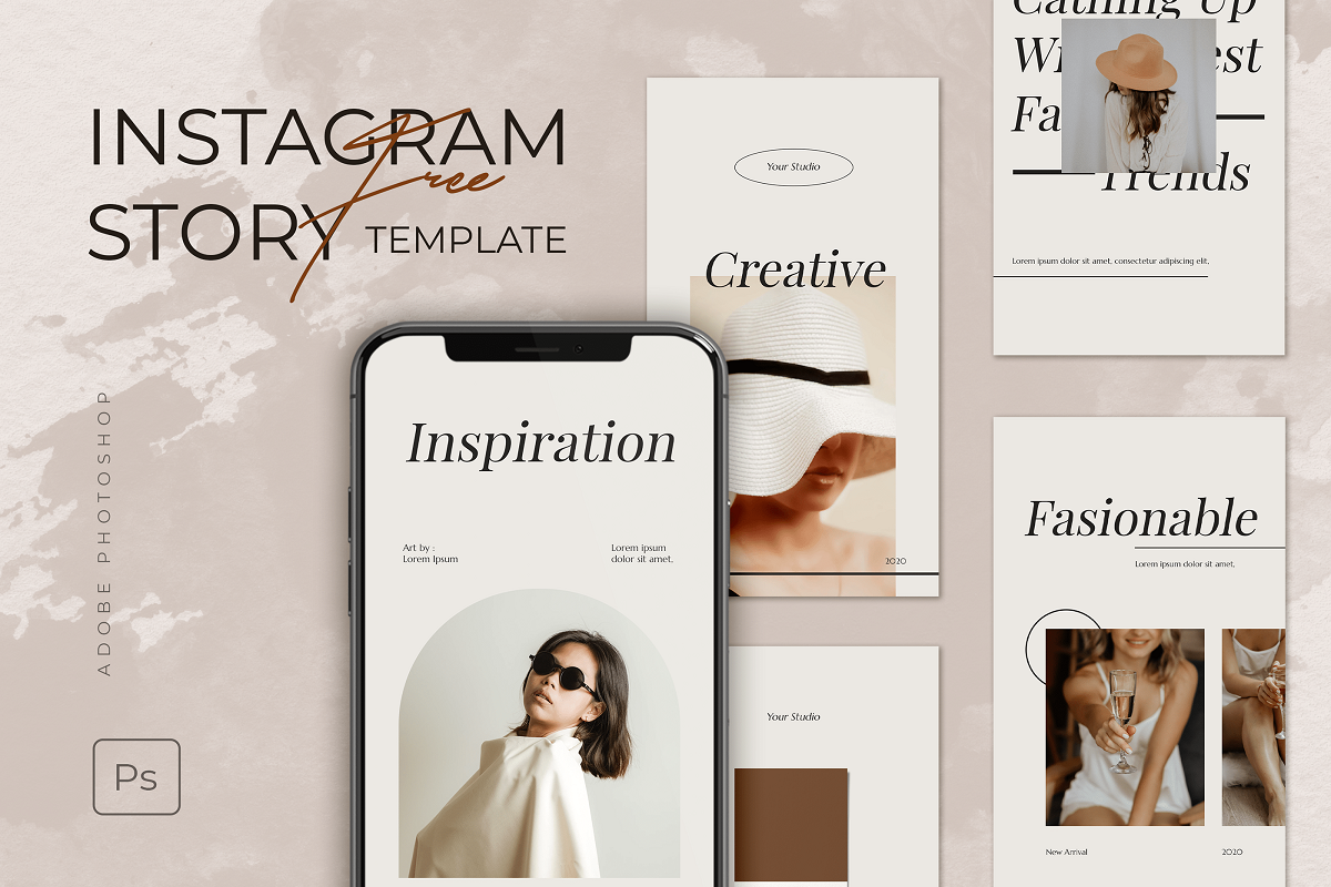 Stylish Instagram Story Template – Free Design Resources