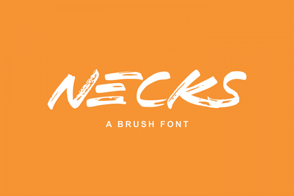Necks Free Display Font