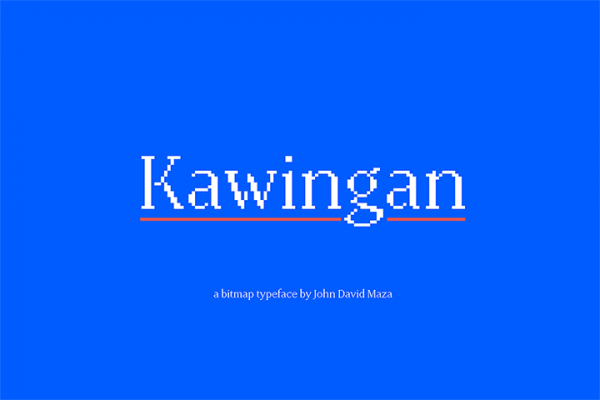 Kawingan Bitmap Serif Typeface