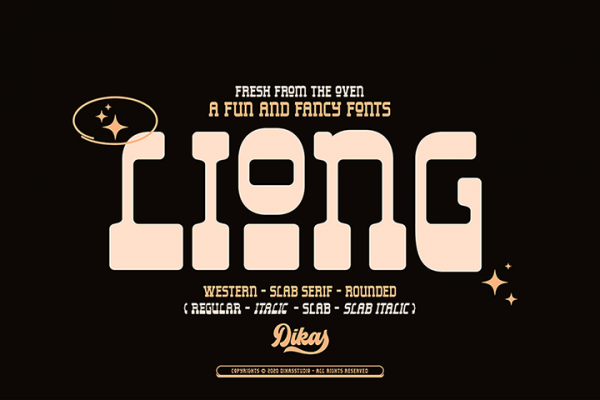 Liong Slab Serif Font