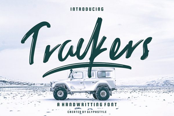 Trackers Free Handwritten Font