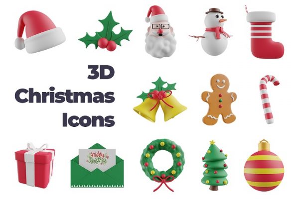 Iconscout Christmas 3D pack