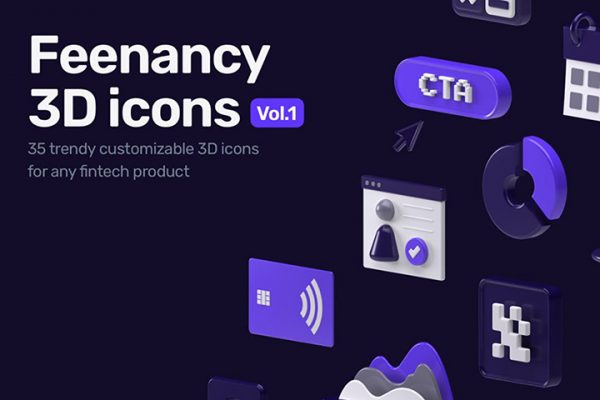 Feenancy Free 3D Icons