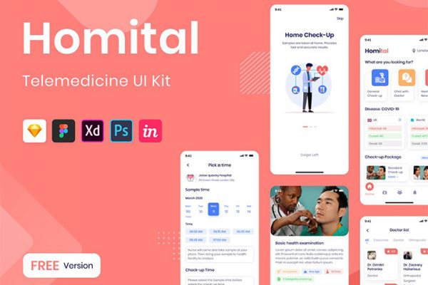 Homital Telemedicine App UI Kit