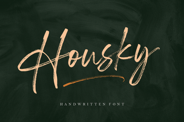 Housky Free Handwritten Font