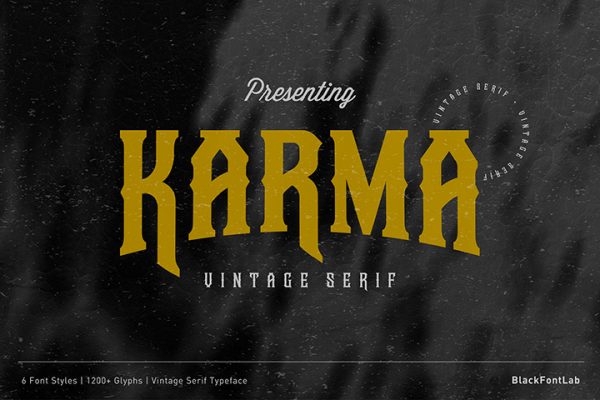 Karma Vintage Serif Font