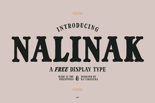 Nalinak Free Display Typeface