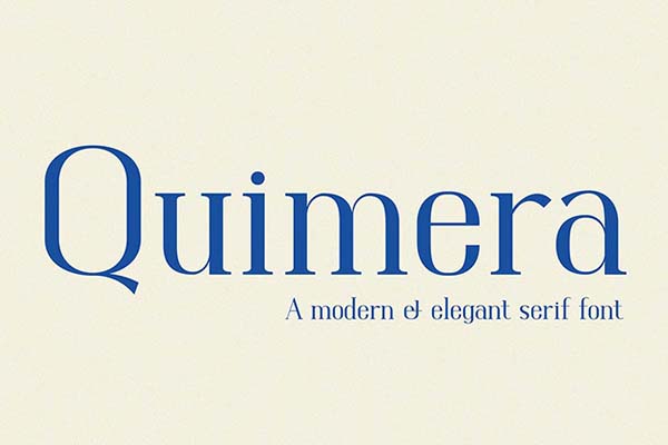 Quimera - Free Serif Font