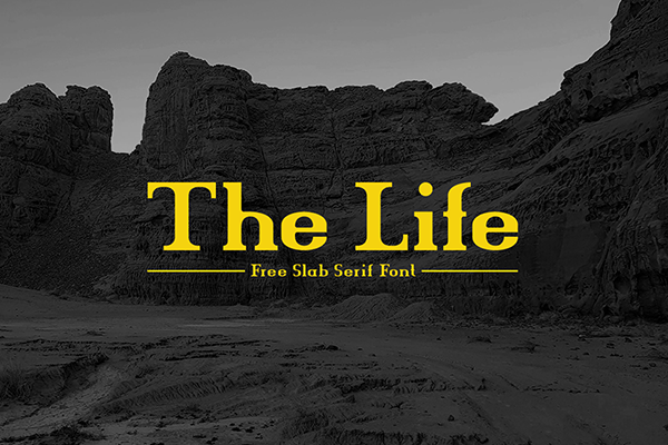 The Life Free Slab Serif