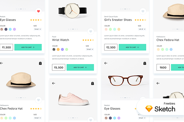 eCommerce Mobile App - Product Screens