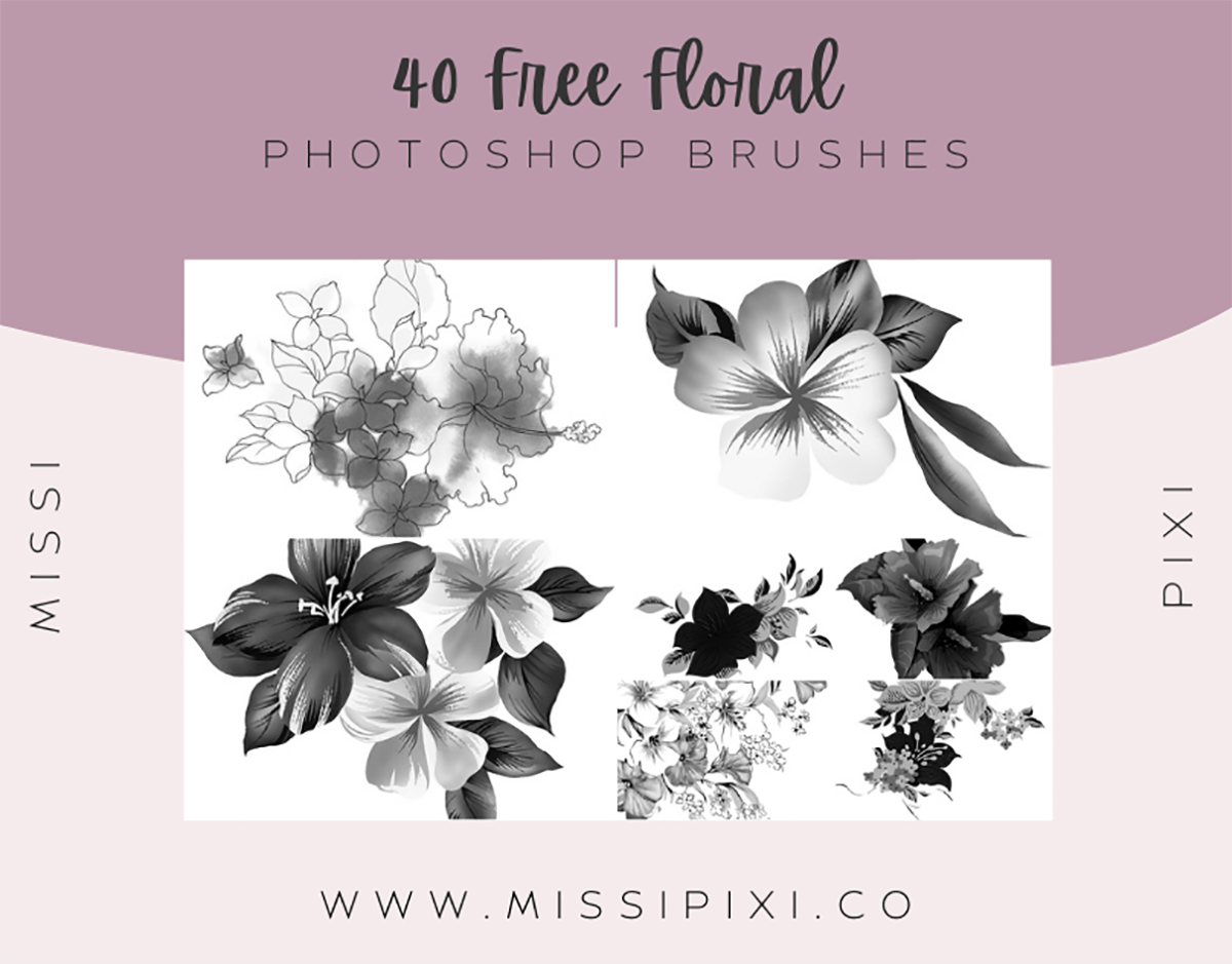 brush flower photoshop free download