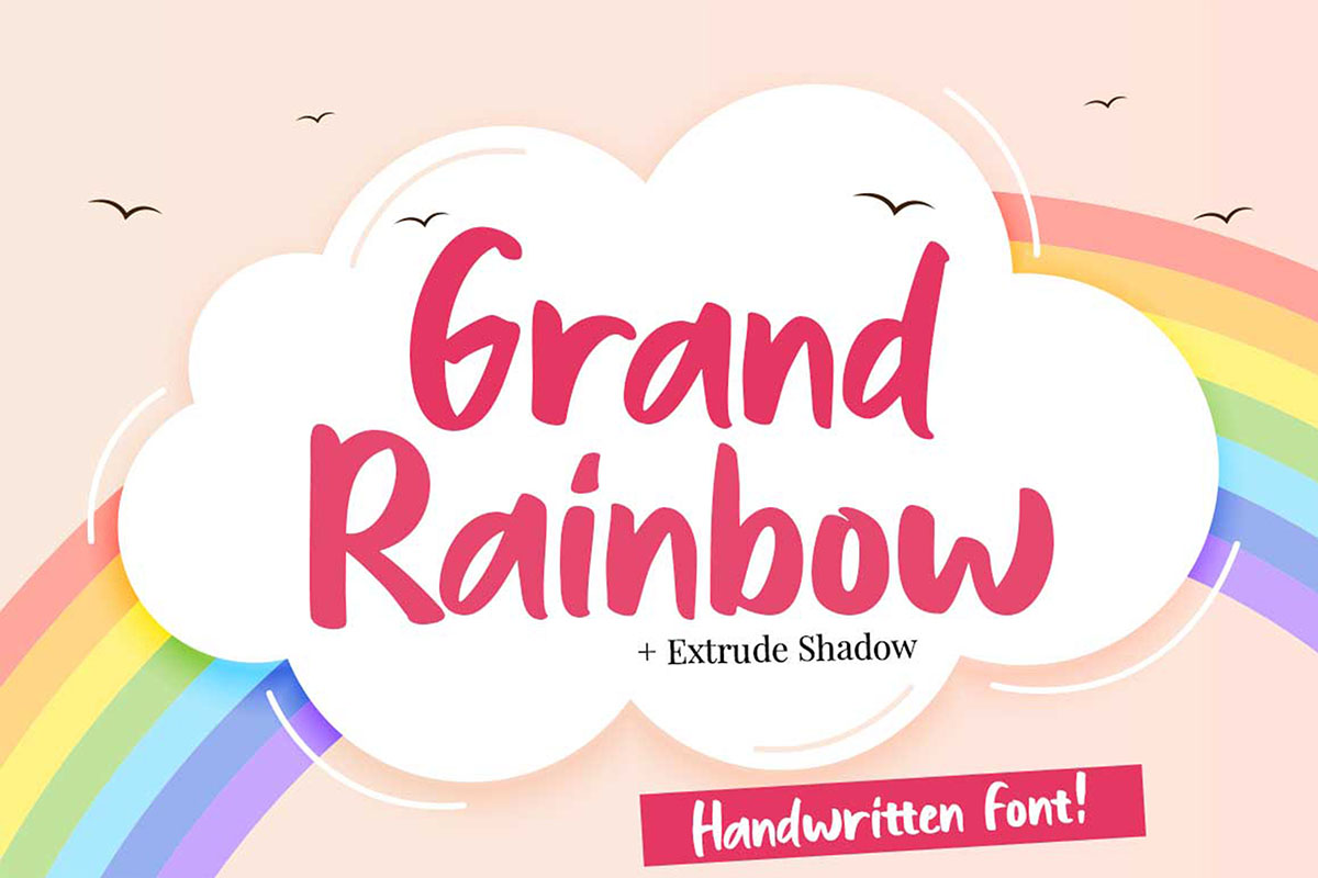 Bubble Rainbow Font · 1001 Fonts