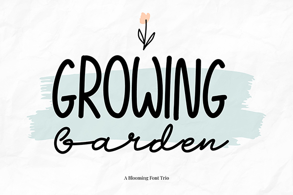 Growing Garden Font Duo