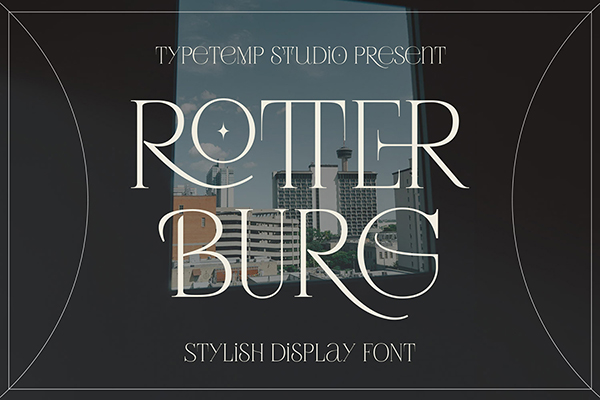 Rotterburg Stylish Display Font