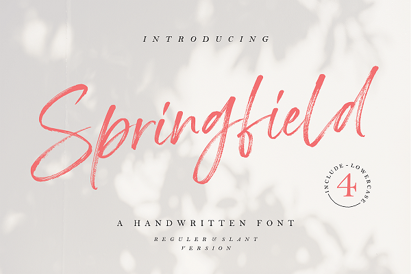 Springfield Handwritten Font