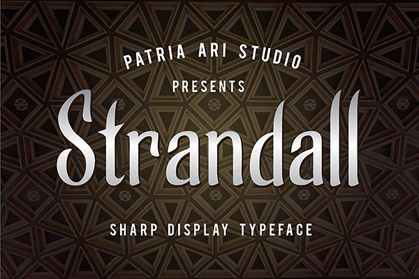 Strandall Sharp Display Font