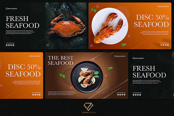 Free Seafood Resto Banner