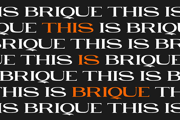 Brique Free Display Font