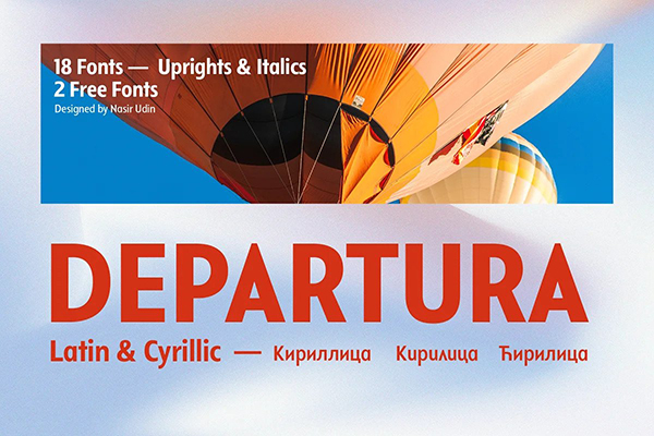 Departura Typeface Free Demo