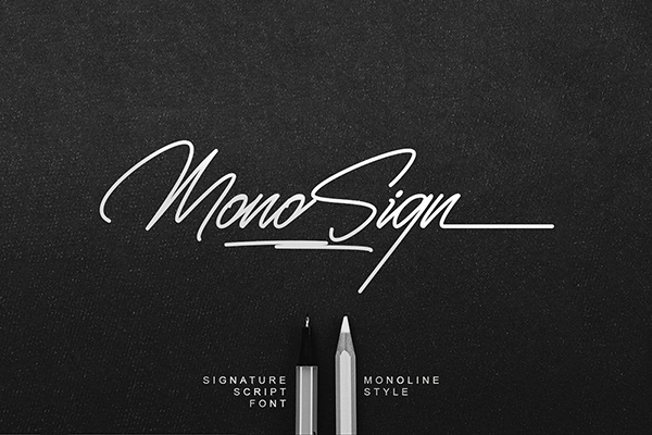 Free Monosign Signature Font